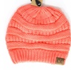 Image 27: Cheveux Corp. Women's Solid Classic CC Beanie