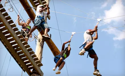 $29 for a Ropes-Course Adventure on Saturday, September 28, at Shiloh Camp ($60 Value) - Primary Image