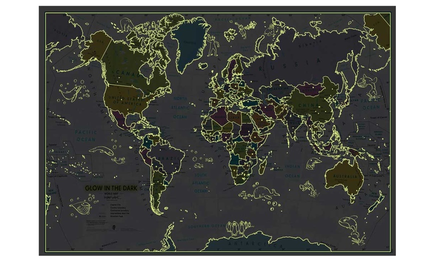 Image 4: Glow in the Dark Map