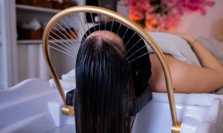 Head spa japonés: 30 minutos con bebida, masaje capilar y mascarilla facial - Yeny Suárez Nails