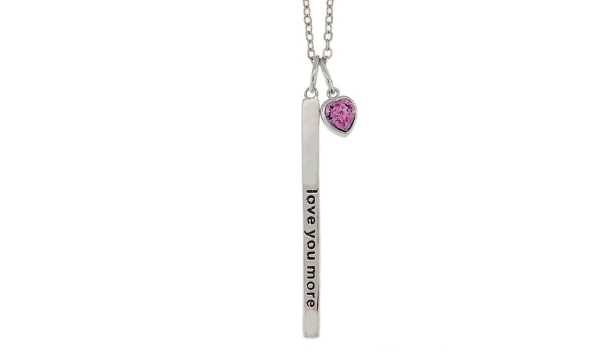 Love You More Bar Necklace | Groupon Goods