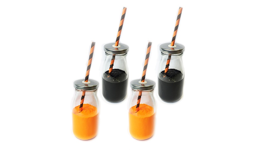 Image 3: 12 Halloween-Themed Milk Bottles