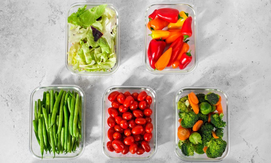 Image 4: Up to Ten Homiu Borosilicate Glass Food Container Sets