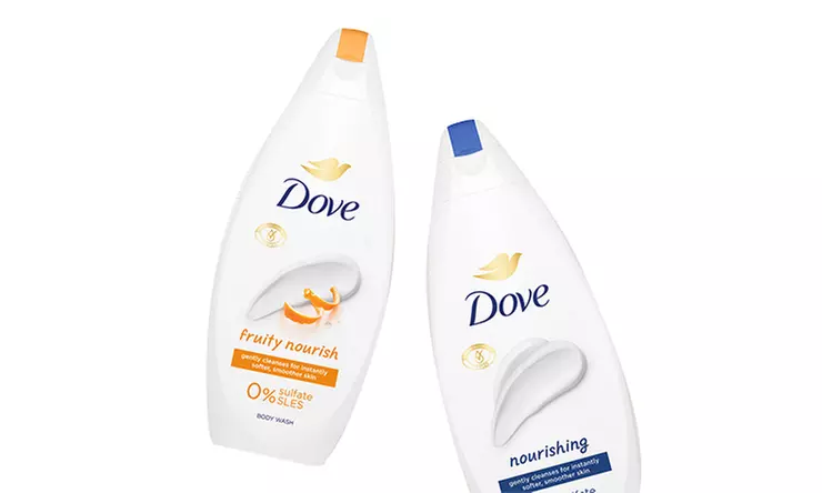 Dove Enjoy Duo Base Gentle Body Wash & Lotion Pamper Skincare Gift Set