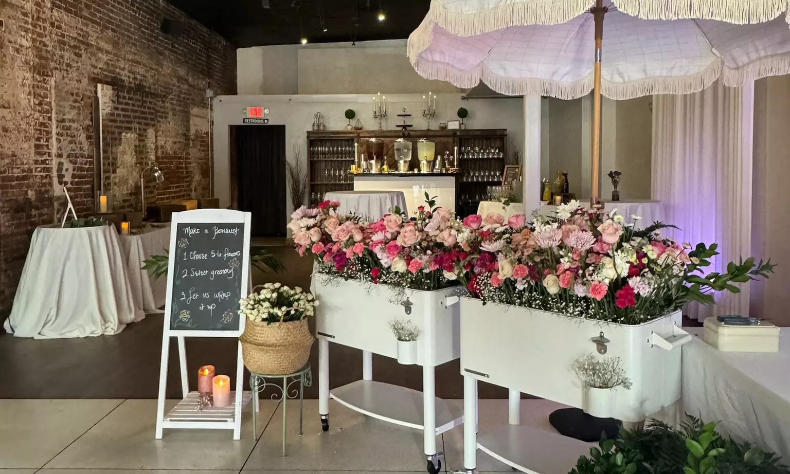 Mobile Bouquet Bar for Celebration or Large Events