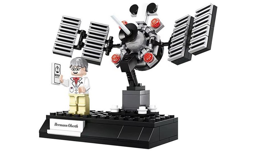 Image 3: DIY Building Blocks Aerospace Theme Assembly Set