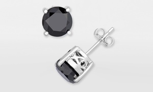 1.00-Carat Black Diamond Stud Earrings by Femme Luxe