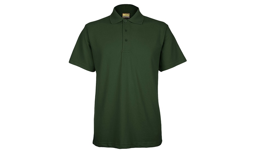Image 4: Men's Pique Polo Top Up to 4XL