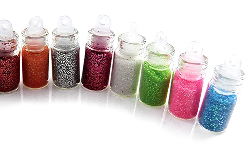 Image 3: Glamza 12 Mini Glitter Bottles