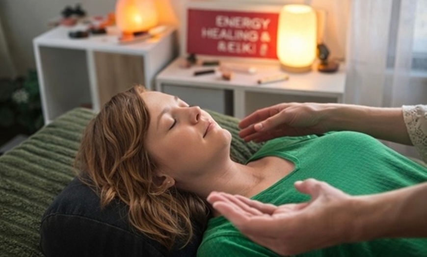 Image 2: One, or Three 60-Min Reiki Sessions w/ Somatic Healing for Relaxation