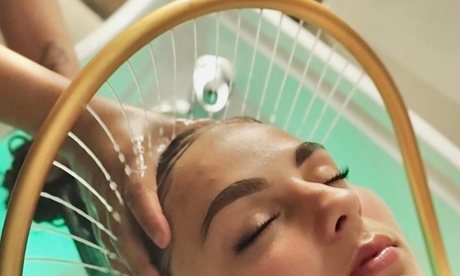 Head spa con escáner capilar masaje craneal de cuello hombros y cara y presoterapia corporal (50 min.)