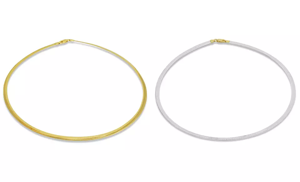 2-Sided Omega Chain in Gold & Sterling Silver - Primary Image