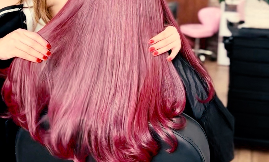 Image 16: Polished and Sleek: Haircut, Blowout, Gel Mani and Keratin Treatment