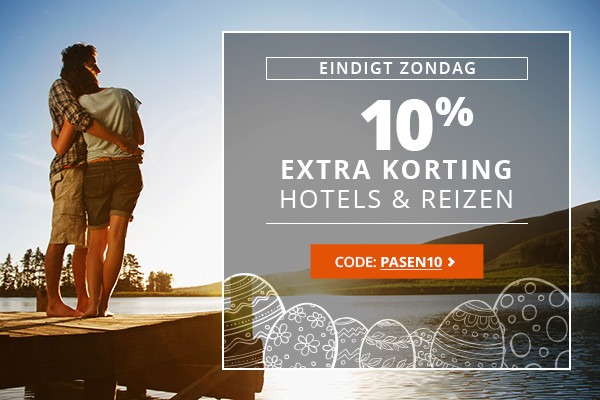 Paashaas brengt Paaskorting: vandaag 10% EXTRA op Hotels en Reizen