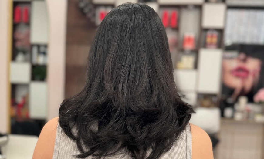 Image 9: Haircut + Shampoo, Conditioning & Blow-dry + Choice of Hair Color 