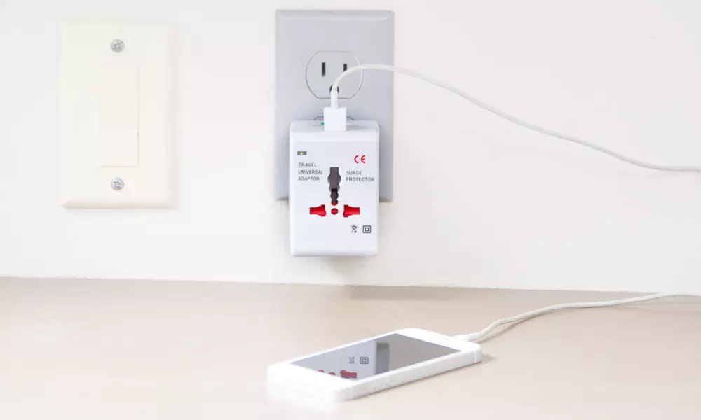 Universal Travel Adaptors with One USB Port
 - Primary Image