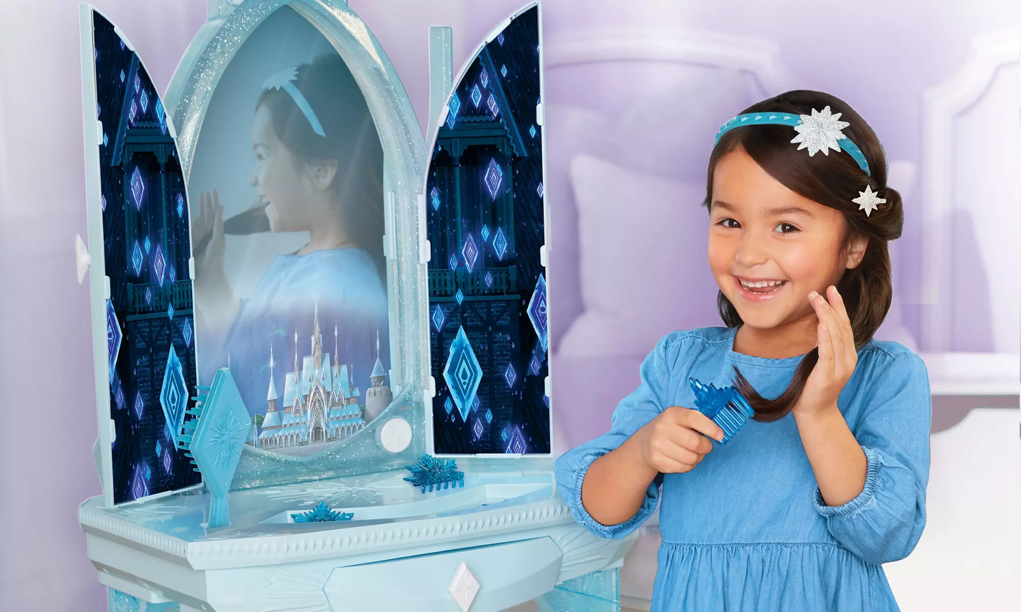 Frozen 2 Pretend Play Sets - Elsa's Vanity, Magic Guitar, or Vanity Accessory Set - Primary Image