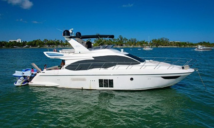 Two Hour 52t  Luxury Azimut Yacht Charter Up to 13 People - Mr Sea Miami Boat Rentals