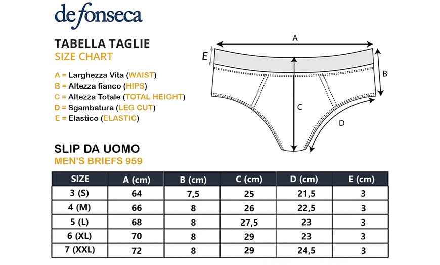 Image 8: 6 o 12 slip da uomo De Fonseca