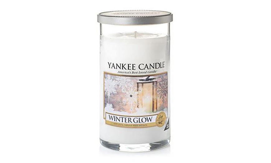 Image 1: Yankee Medium Decor Pillar Candle