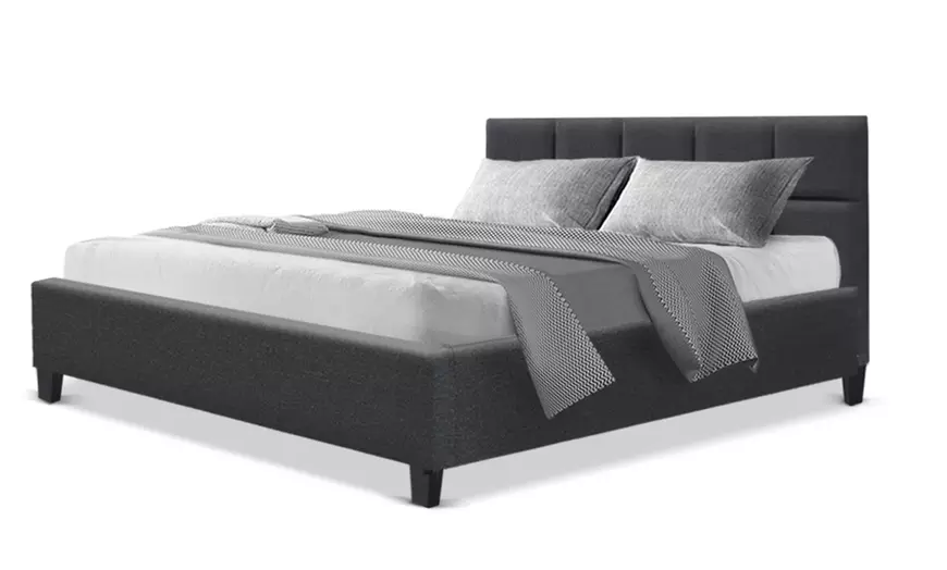 Image 8: Contemporary Plush Bed Frame