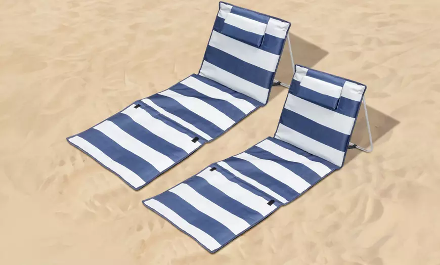 Image 1: Lot de 2 matelas imperméables et pliables pour plage ou piscine