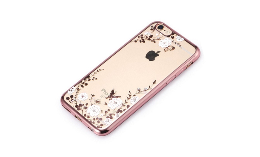 Image 4: Flower-Case mit Strass-Elementen