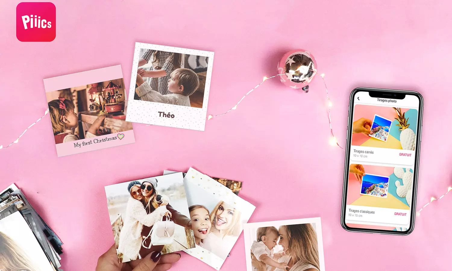 75, 100, 125 ou 150 tirages (10x15 ou 10x10) sur Piiics dès 3,99 € (jusqu'à 69% de réduction) - Primary Image