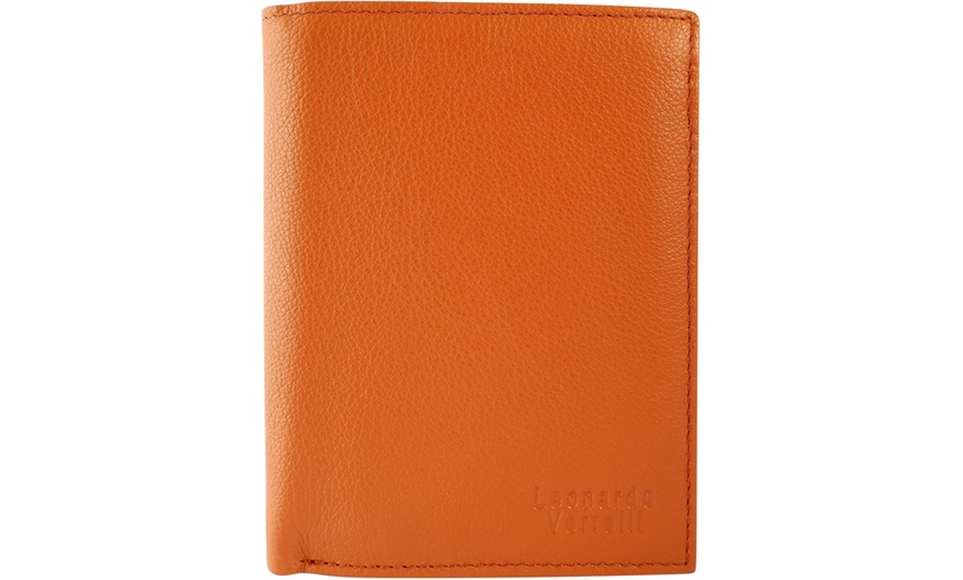 Image 13: Leonardo Verrelli Herren-Geldbörse aus Echtleder mit RFID-Schutz