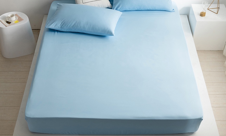 Image 17: Fitted Bed Sheet in choice of sizes with optional Pillow Case