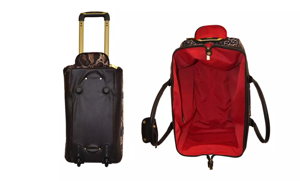 Adrienne Vittadini Animal Print Rolling Duffle Bags. - Second Medium
