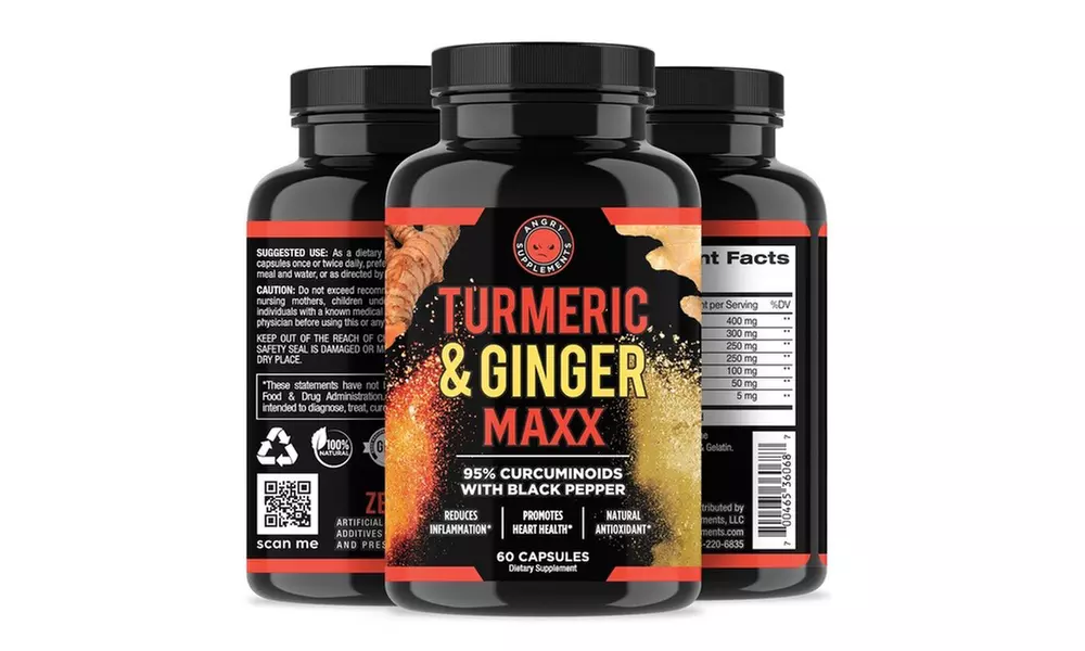 Turmeric & Ginger Maxx joint support, NON-GMO supplement (1,2 or 3 Pack)