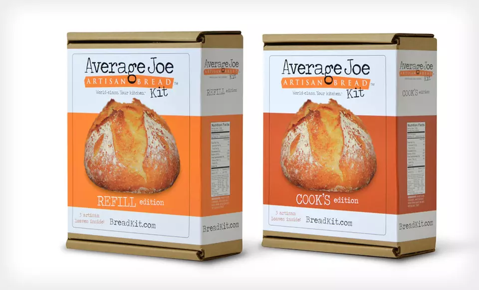 Average Joe Artisan Bread Kit: Cook's Edition with Optional Refill Edition (Up to 26% Off). Free Shipping. - Second Medium