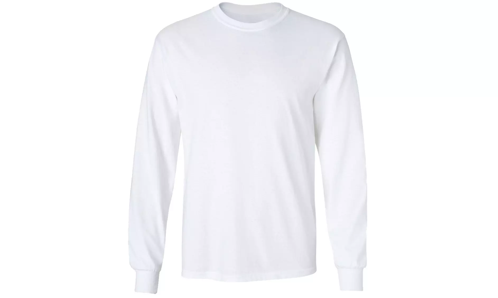 Men's Basic 100% Cotton Long Sleeve Crew Neck T-Shirt (S-3XL)