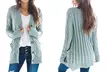 Women's Knitted Loose Cardigan Sweater with Pocket; Colour Options Available (Up to 62% Off) - Image 4