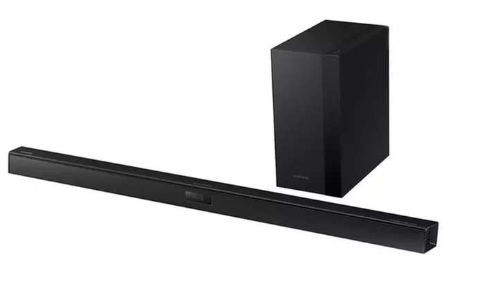 Samsung 2.1 HW-HM45C Sound Bar with Wireless Active Subwoofer and Bluetooth (Manufacturer Refurbished)   - Primary Image