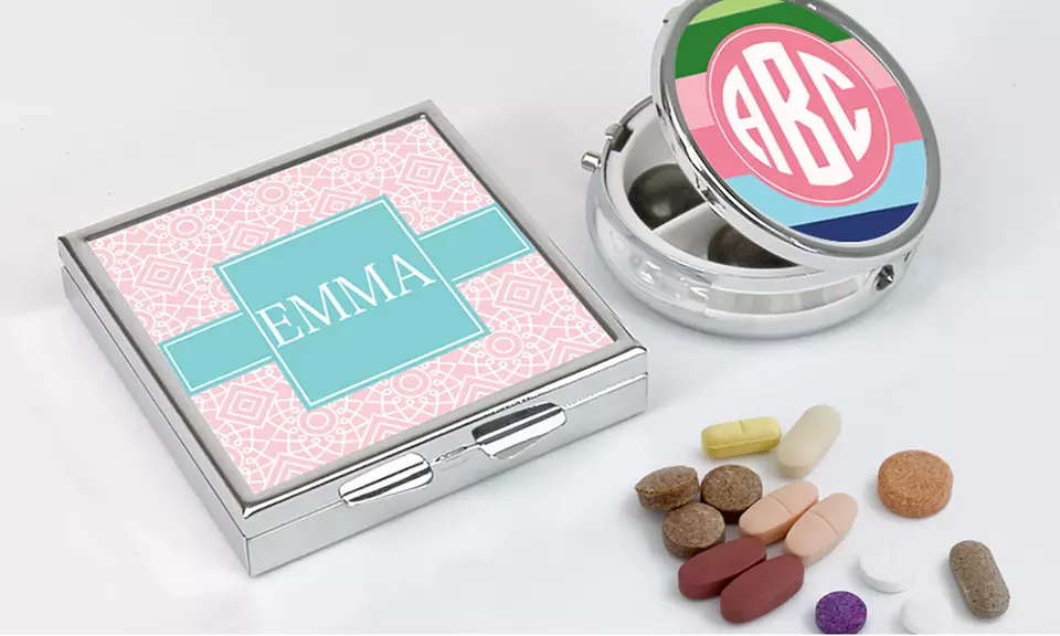 Personalized Pill Box from Monogram Online (2-Pack) (Up to 80% Off) - Second Medium