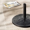 Image 21: Heavy-Duty Umbrella Base for Rotating Parasol in Four Styles