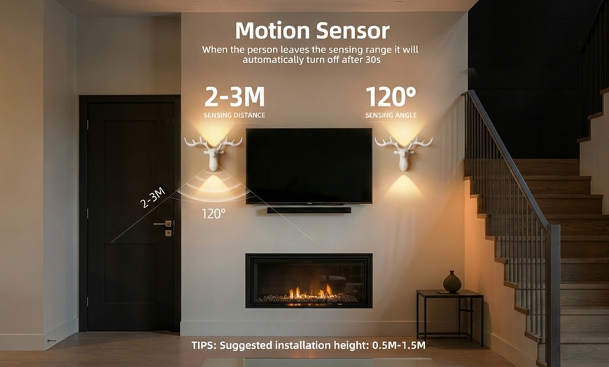 Image 10: Deer-Shaped Motion Sensor Light 