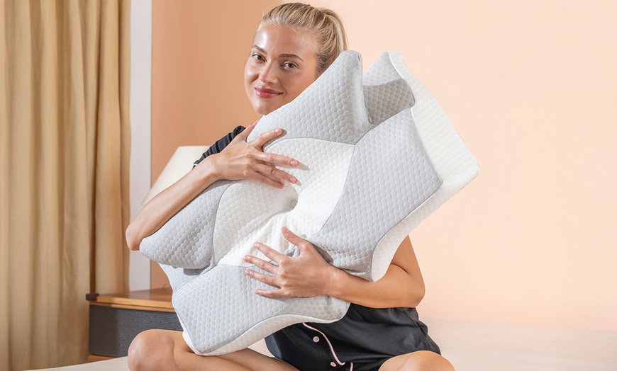 Image 3: Cuscino Morfeo in memory foam a farfalla