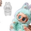 Image 2: Pack of Two Transparent Protective Cases for Labubu Dolls