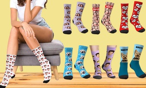 Up to 84% Off Custom Photo Socks from Justyling Up to 84% Off Custom Photo Socks from Justyling