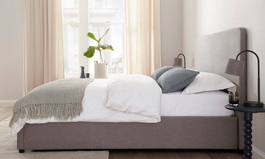 Image 9: Novara Panel Upholstered Beds