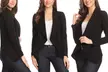 MOA Collection Women's Casual Solid Blazer Jacket - Second Medium