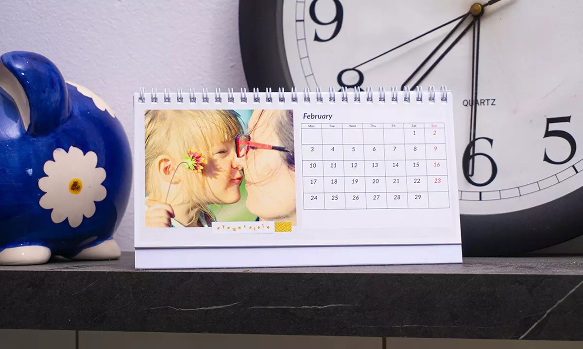One, Two, Three, Five, or Ten Desk Calendars from Colorland