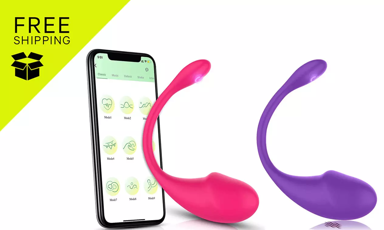 Smart Phone App Control Vibrator: 1Pcs ( Up to60% off); Free Shipping - Primary Image