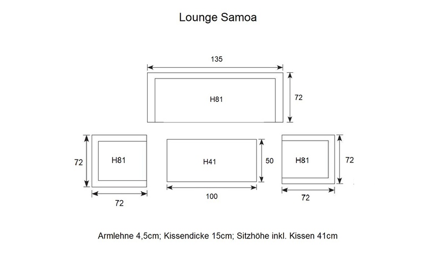 Image 6: Gardissimo Holz-Lounge-Set „Samoa“