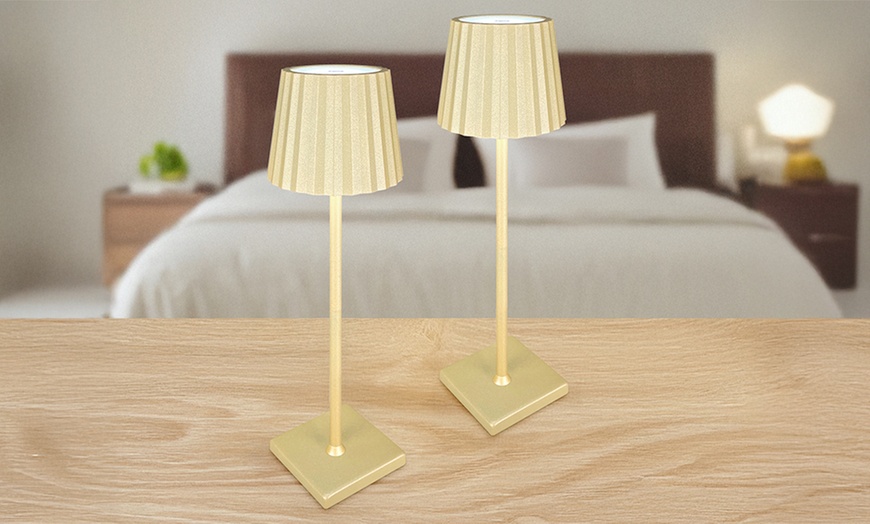 Image 21: Set van 2 led tafellampen collectie