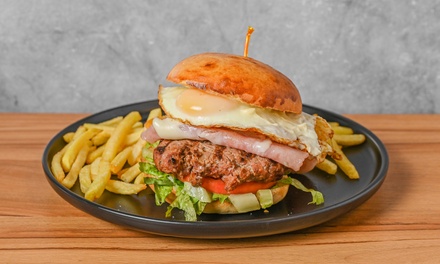 Two Burgers with Fries, Two Sodas, and One Dessert – Dine-In Only. - Los Gauchitos