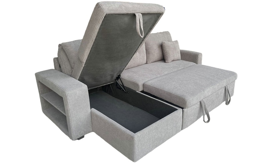 Image 6: Canapé d'angle convertible Kocoon "San Diego" 4 places avec coffre